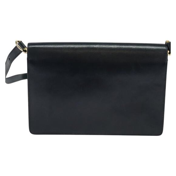 DIOR Shoulder Bag Leather Black Gold - Picture 3 of 12